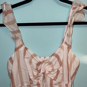 #juneandhudson pink and white striped dress